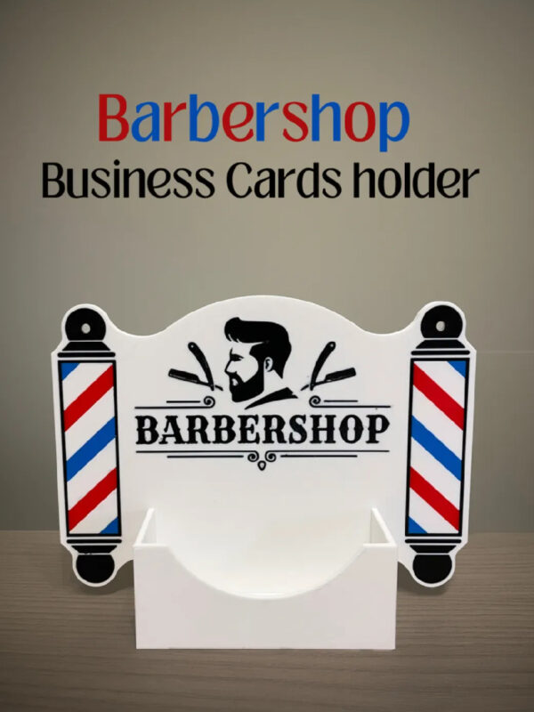 BARBERSHOP BUSINESS CARD HOLDER